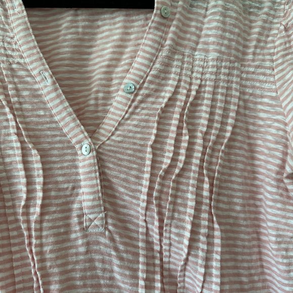 Lucky Brand Pink Striped Women's Top - Picture 3 of 4